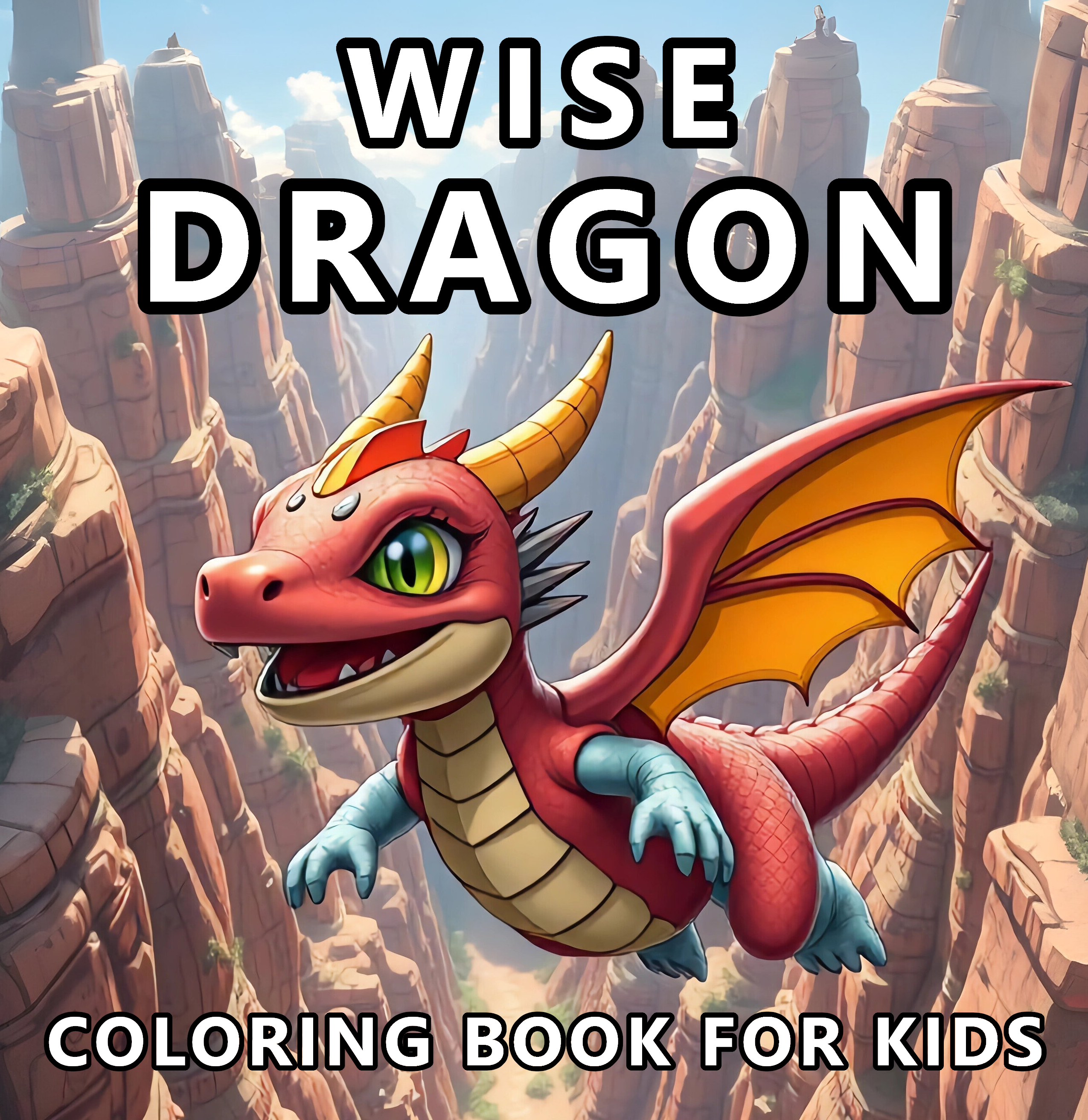 Dragon coloring book for kids